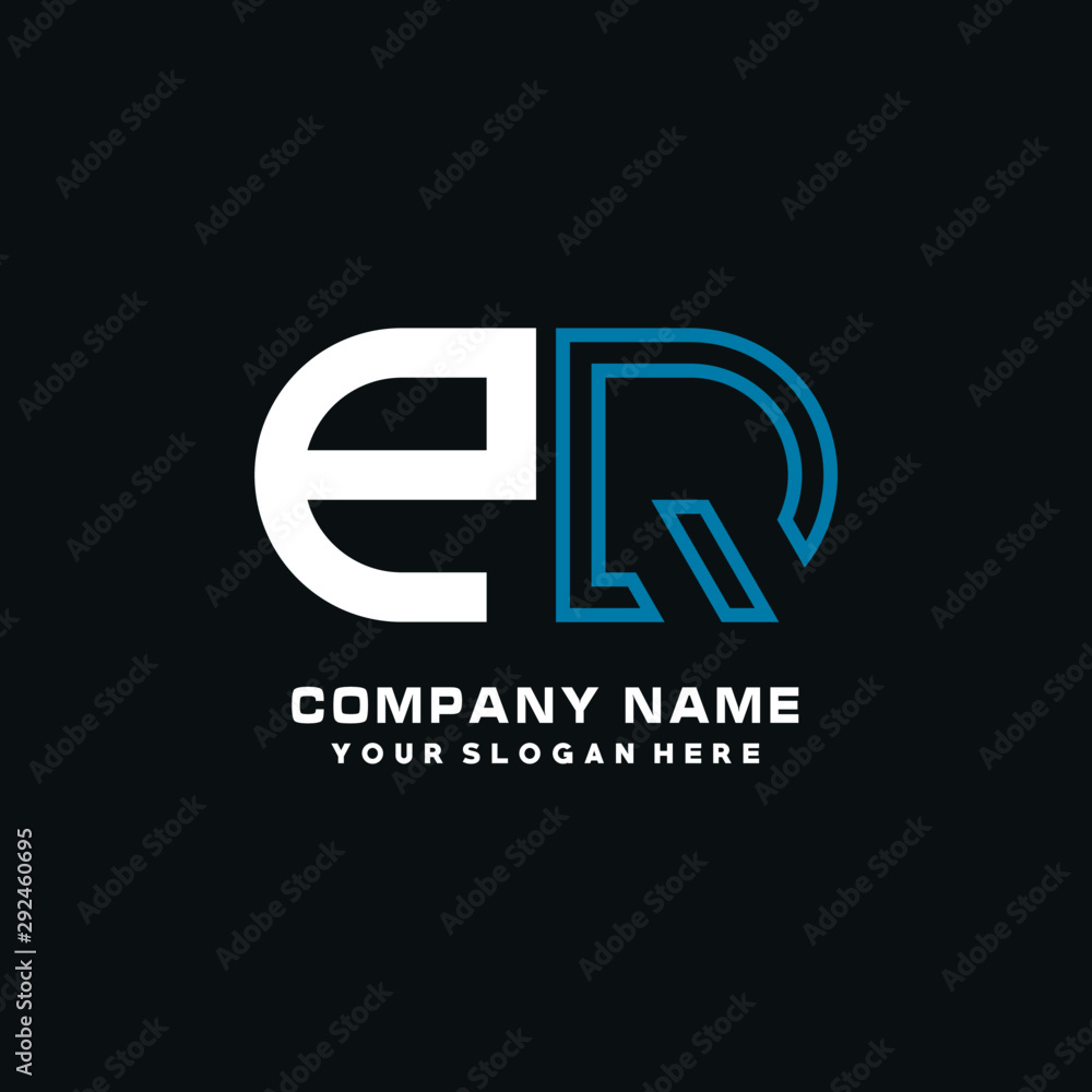 PQ initial logo oval shaped letter. Monogram Logo Design Vector, color logo white blue, white yellow,black background. PQ initial logo oval shaped letter. Monogram Logo Design Vector, color logo white blue, white yellow,black background.