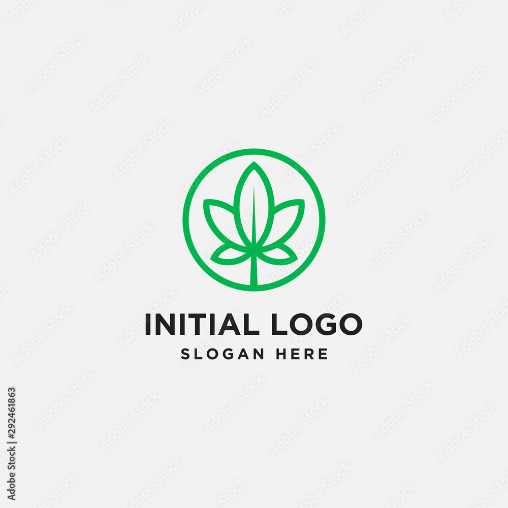 marijuana logo icon template - vector marijuana logo icon template - vector