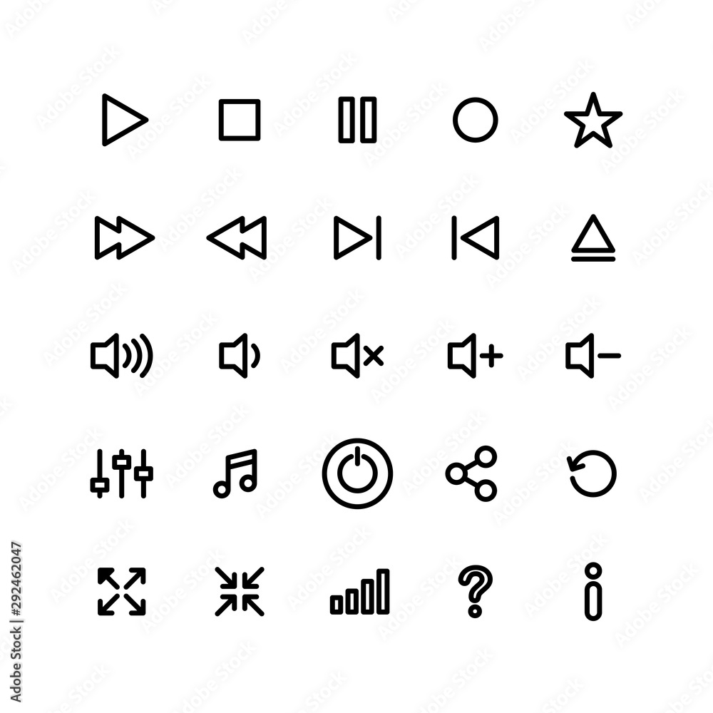 button multimedia icon trendy button multimedia icon trendy