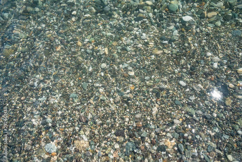 The seabed along the coast.