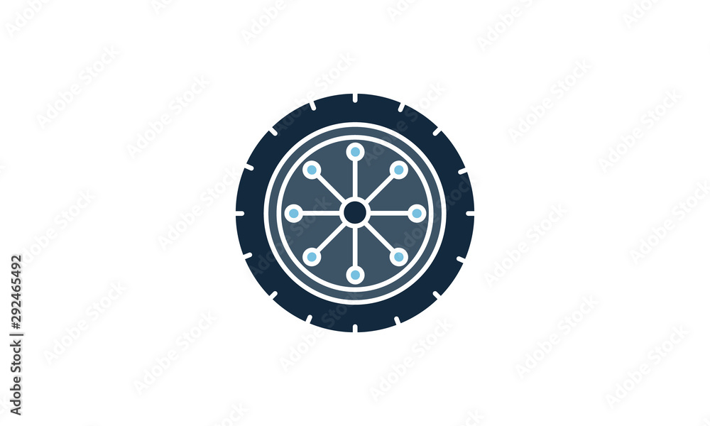 Wheel icon for vehicles and automotive use Wheel icon for vehicles and automotive use