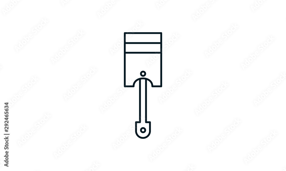Piston icon for engine components and mechanics Piston icon for engine components and mechanics