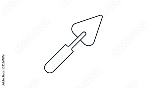 Trowel icon for gardening and masonry