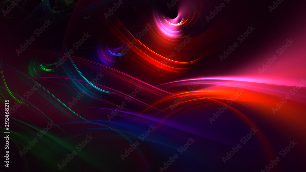 3D rendering abstract fractal technology wallpaper 3D rendering abstract fractal technology wallpaper