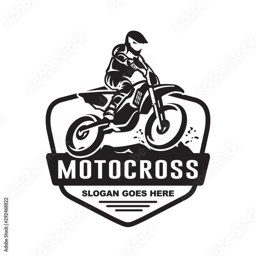 Motocross logo vector