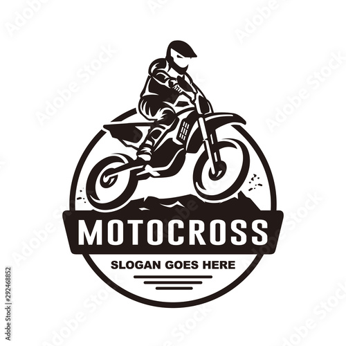 Motocross logo vector