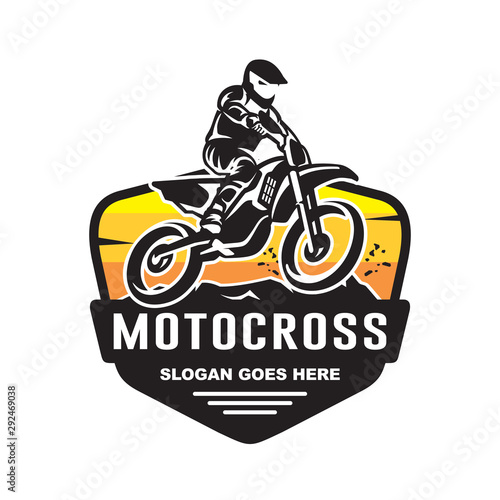 Motocross logo vector