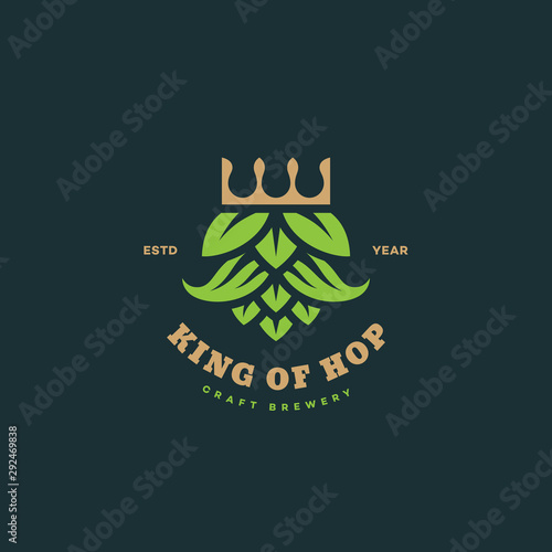 King of hops logo