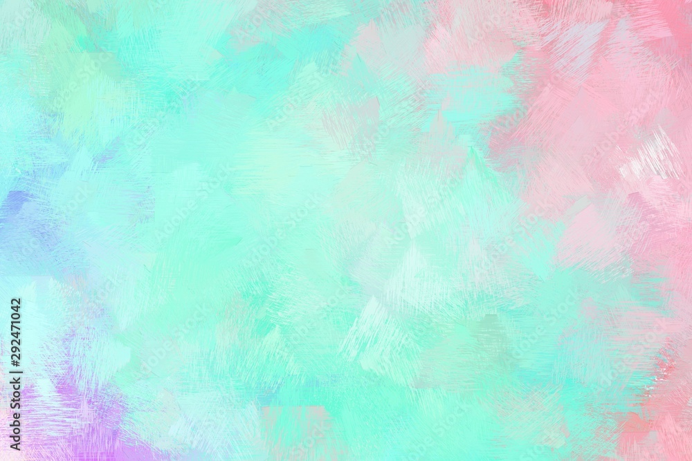 brush drawn illustration with pale turquoise, baby pink and plum color. artwork can be used as texture, graphic element or wallpaper background