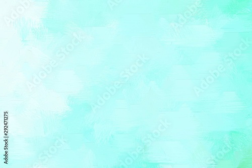 rough brush painted illustration with pale turquoise, light cyan and aqua marine color. artwork can be used as texture, graphic element or wallpaper background