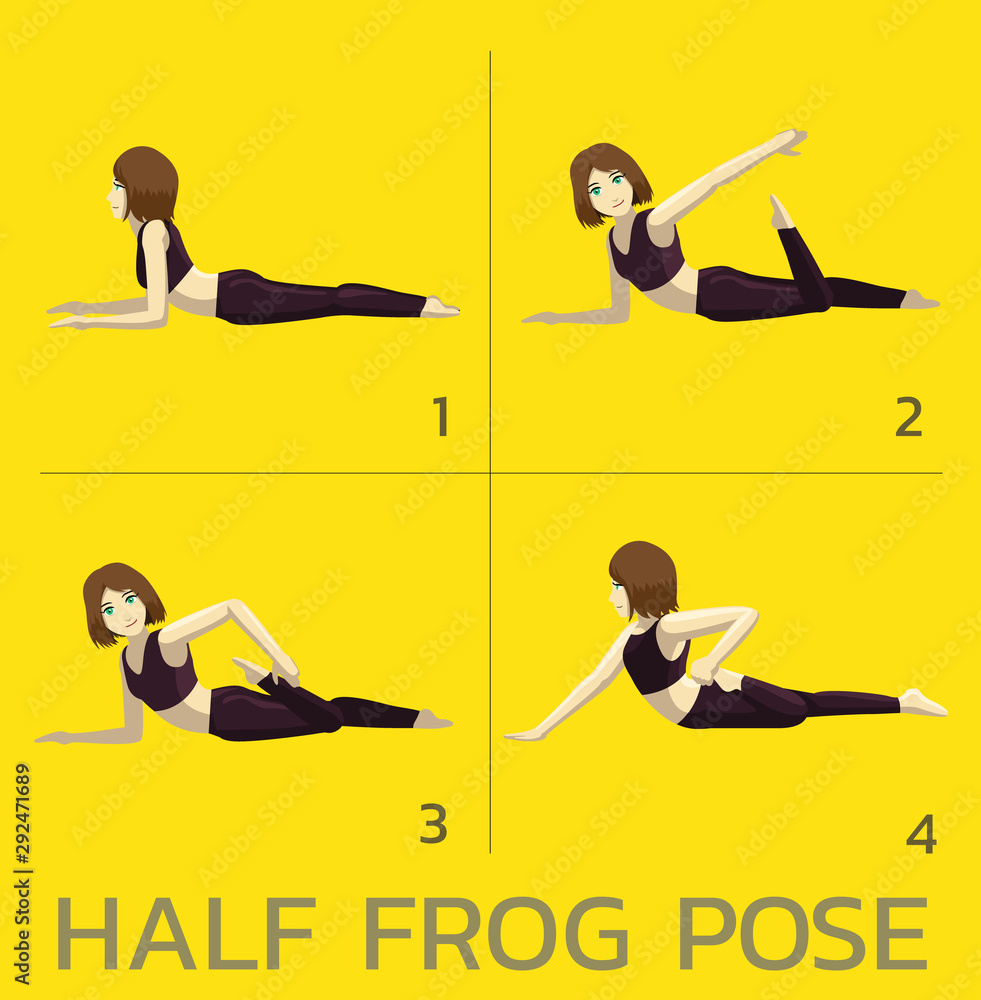 Frog Pose (Bhekasana / Mandukasana) Dimensions & Drawings | Dimensions.com