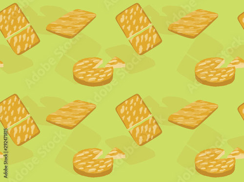 Bread Kind Focaccia Background Seamless Wallpaper