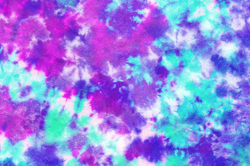 tie dye pattern hand dye on cotton fabric abstract background.