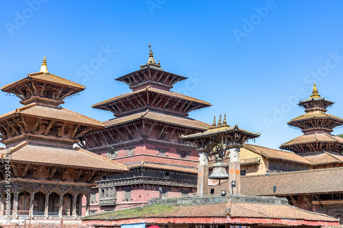 Ancient temples at Patan Durbar Square, Nepal. A UNESCO World Heritage Site. © asiraj