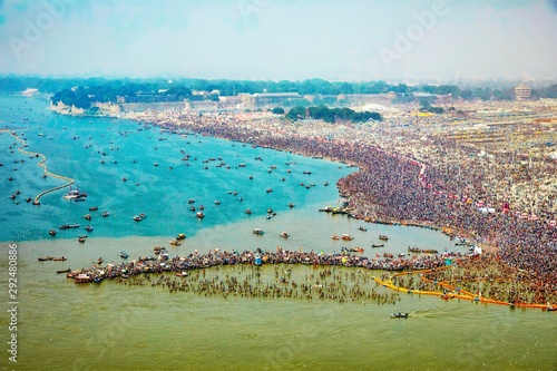 Ganga River Cityscape photo