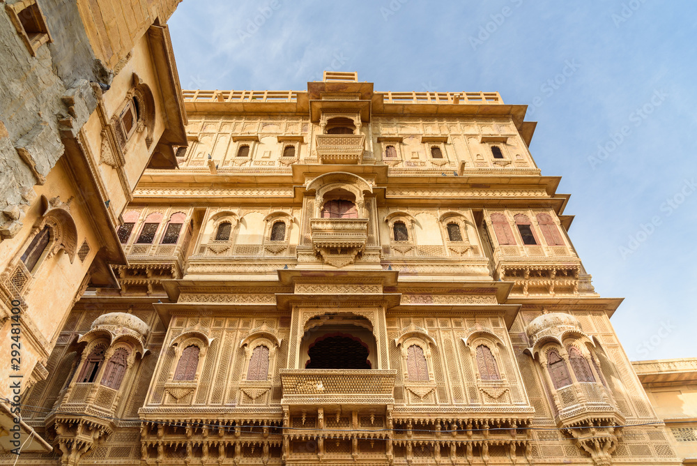 Patwon ki Haveli palace in Jaisalmer. india