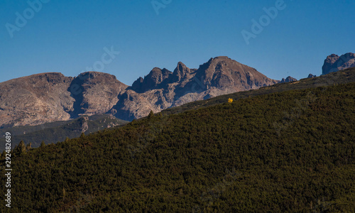 beautiful mountain scenery in the fall