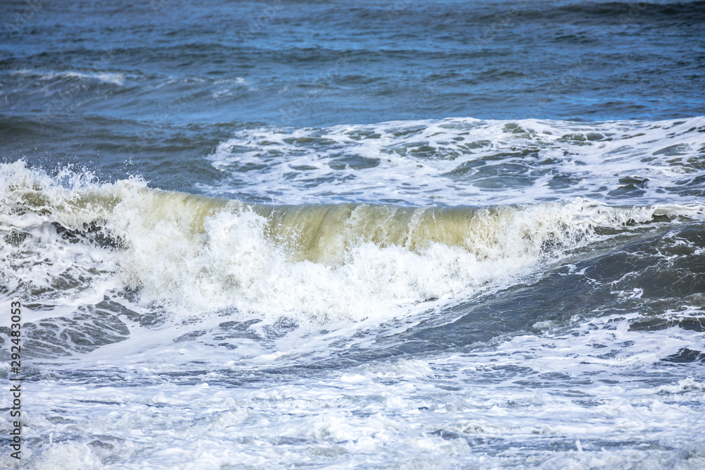 stormy ocean scenery background