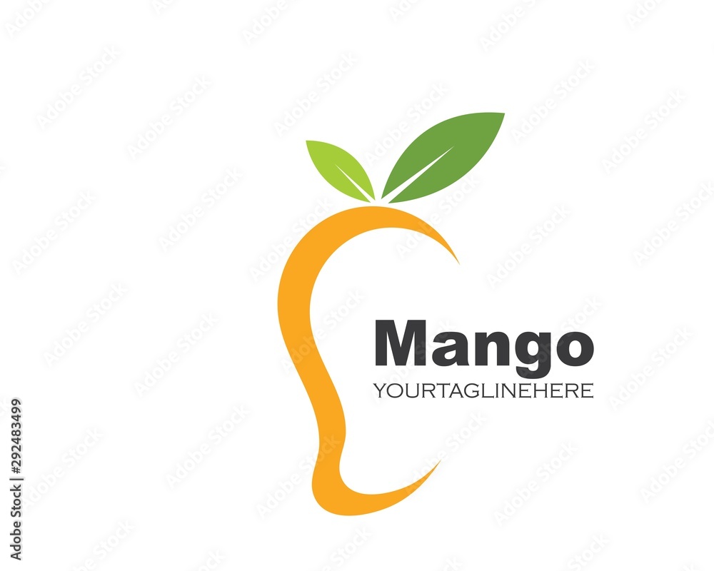 Fototapeta premium mango fruit vector illustration