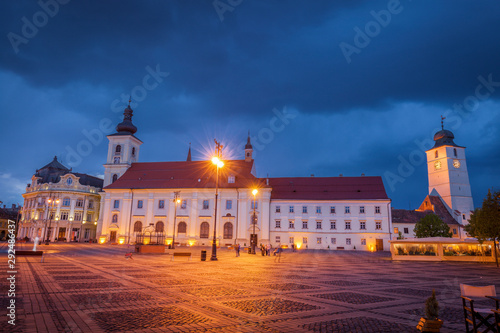 Holy Trinity Church and Sibiu City Hall
