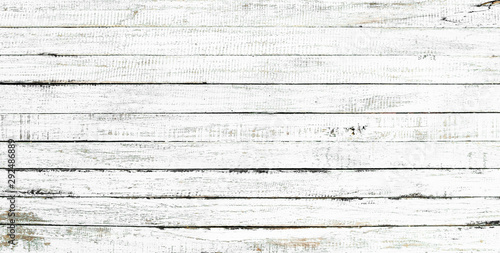 Fototapeta Naklejka Na Ścianę i Meble -  White wood texture background coming from natural tree. Old wooden panels that are empty and beautiful patterns.