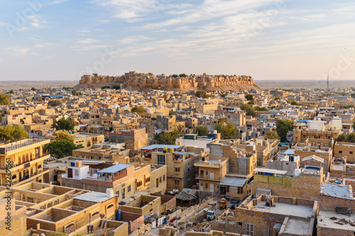 Jaisalmer city and Fort. Rajasthan. India © Elena Odareeva