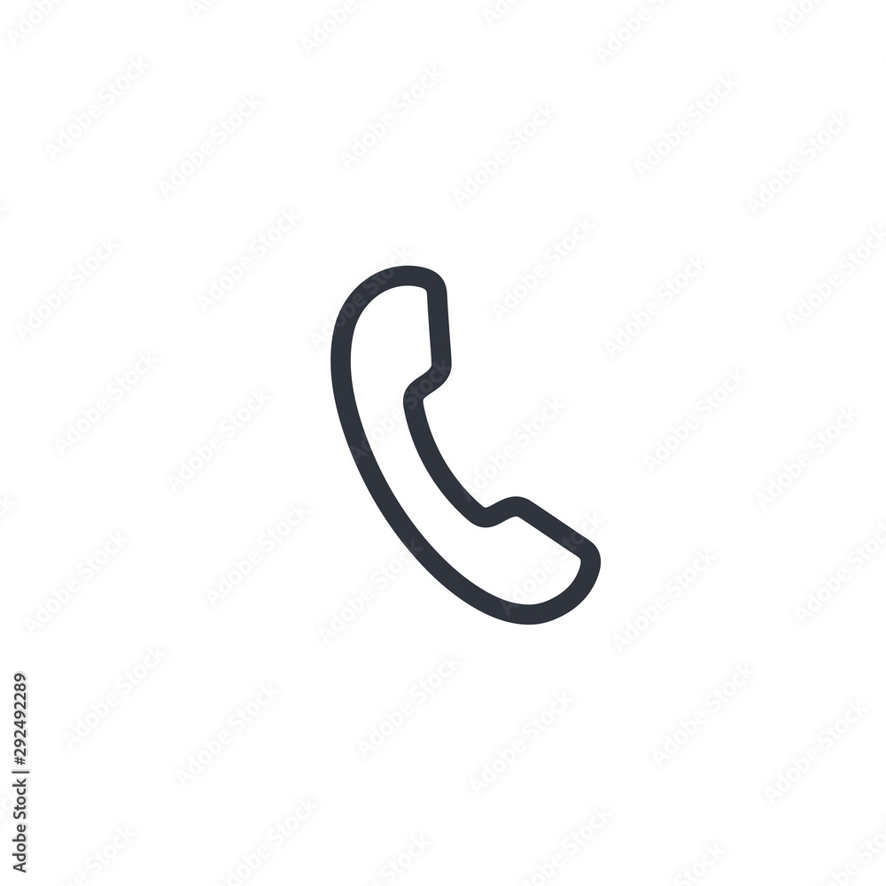 Call vector icon, phone symbol. Simple, flat design for web or mobile app Call vector icon, phone symbol. Simple, flat design for web or mobile app