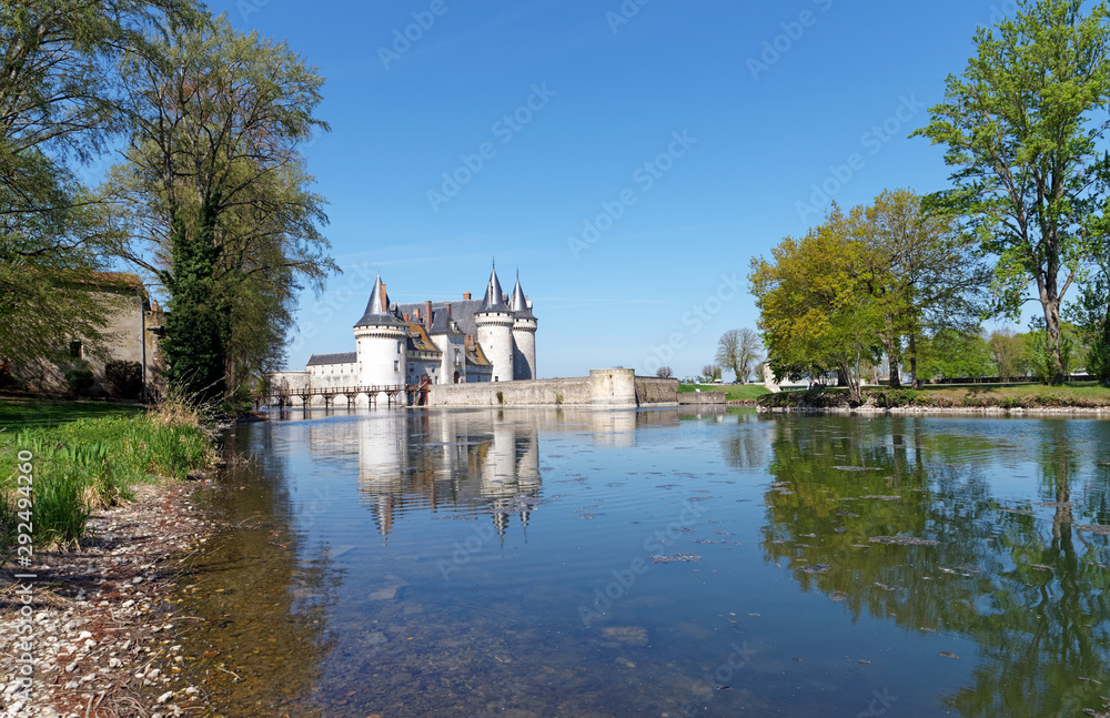 Fototapeta premium Sully sur Loire castle in the Loire valley