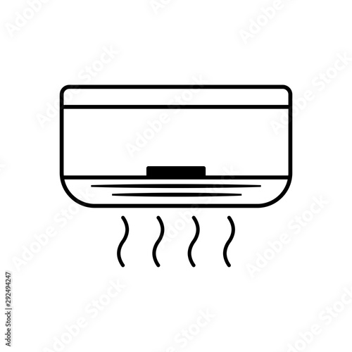 ac icon trendy flat design
