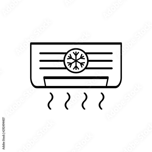ac icon trendy flat design
