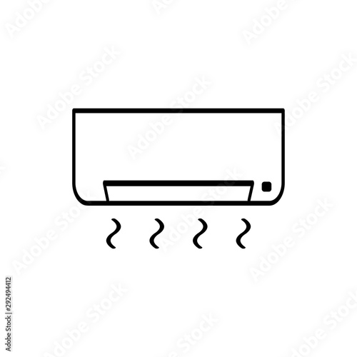 ac icon trendy flat design
