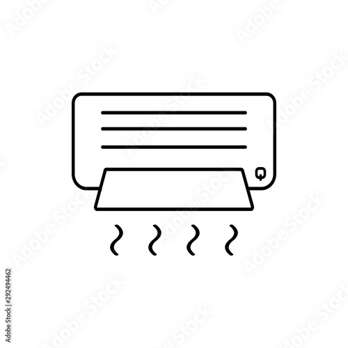 ac icon trendy flat design
