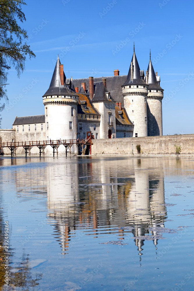 Sully sur Loire castle in the Loire valley
