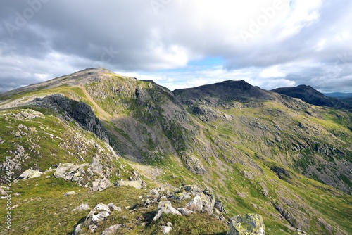 The ridge line from Slide Side to Scafell Pike