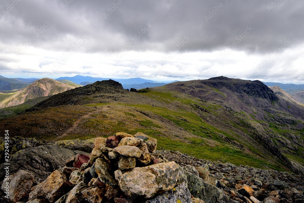 The ridge from Scafell to Scafell Pike