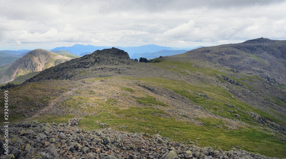 The ridge from Scafell to Scafell Pike