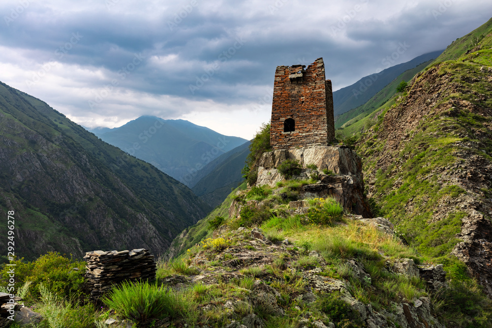 Mutso Castle, Georgia, Causacus. A fortress in the mountains. Mutso Castle, Georgia, Causacus. A fortress in the mountains.