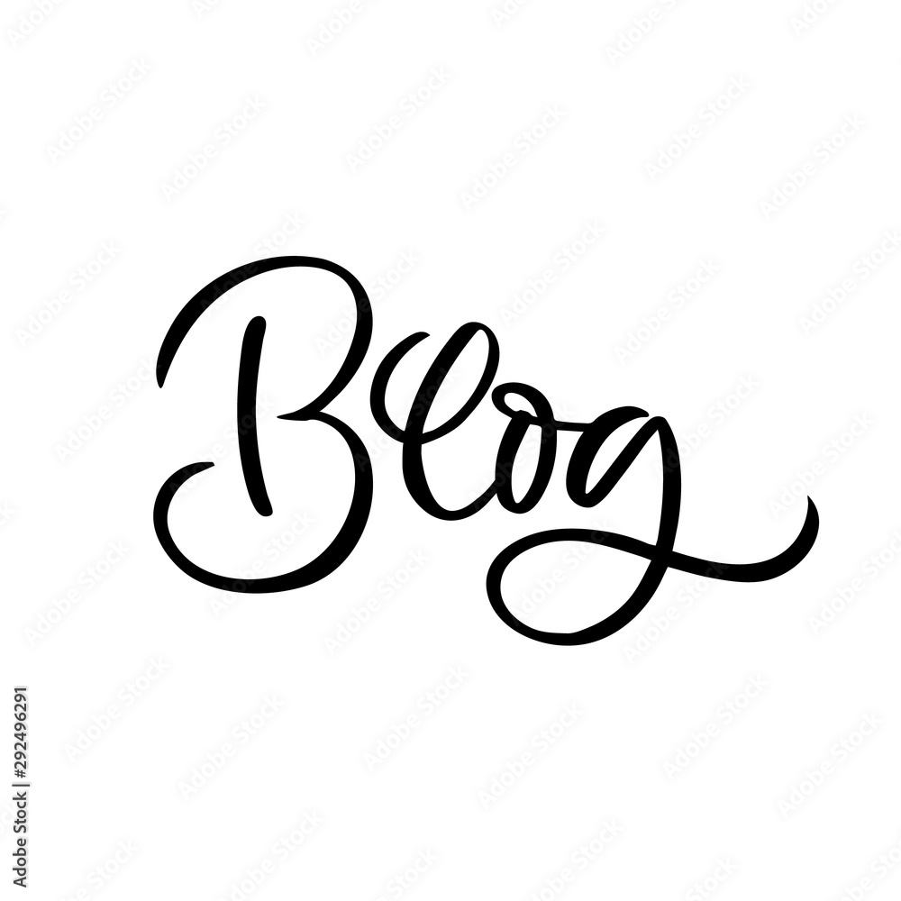 Hand drawn lettering card. The inscription: Blog. Perfect design for greeting cards, posters, T-shirts, banners, print invitations. Hand drawn lettering card. The inscription: Blog. Perfect design for greeting cards, posters, T-shirts, banners, print invitations.