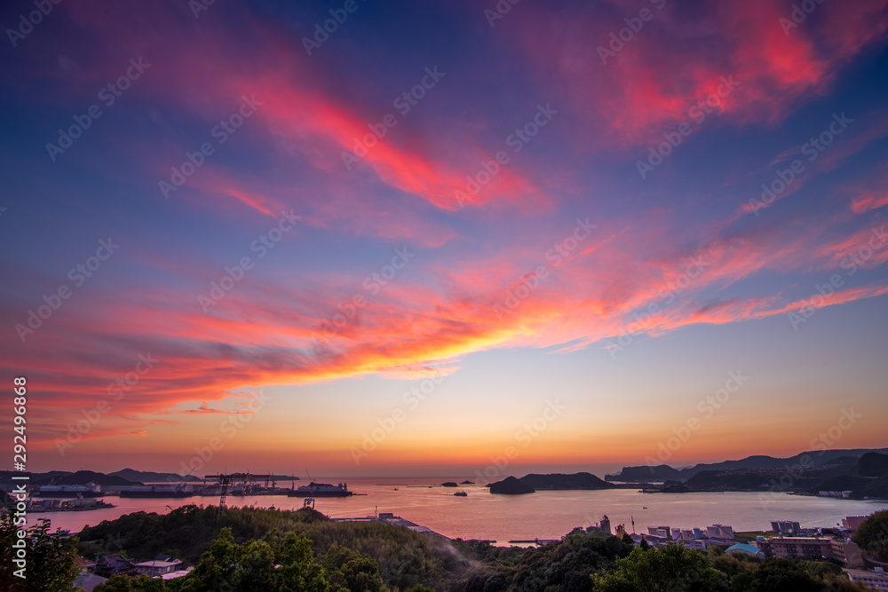 Fototapeta premium 長崎の夕陽