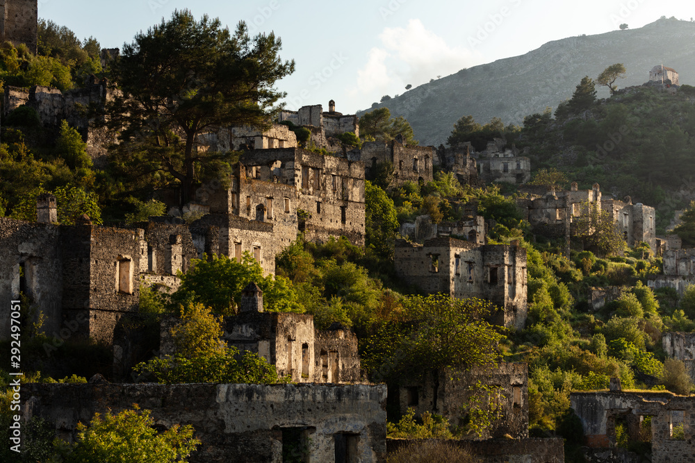 The Abandoned Ghost Town of Kayaköy, South-West Turkey.