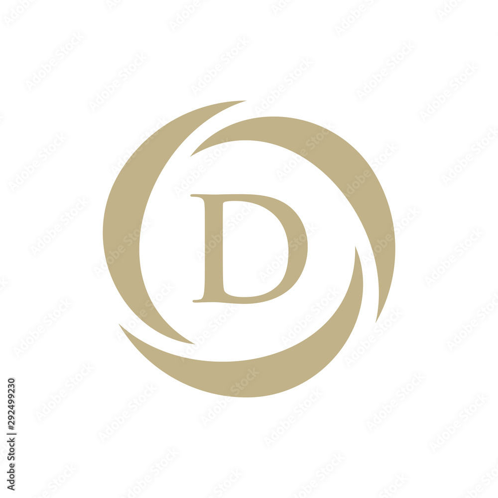 Initial D with Circle Logo Template. Elegant Logo Letter D With Circle Concept Design Vector. Icon Symbol. Initial D with Circle Logo Template. Elegant Logo Letter D With Circle Concept Design Vector. Icon Symbol.