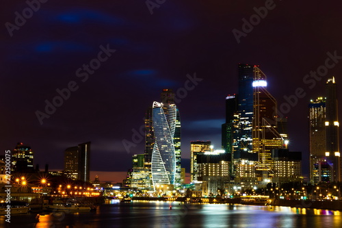 Moscow International Business Center. A high-rise in a city. Skyscrapers of Moscow. © Sergey Fedoskin