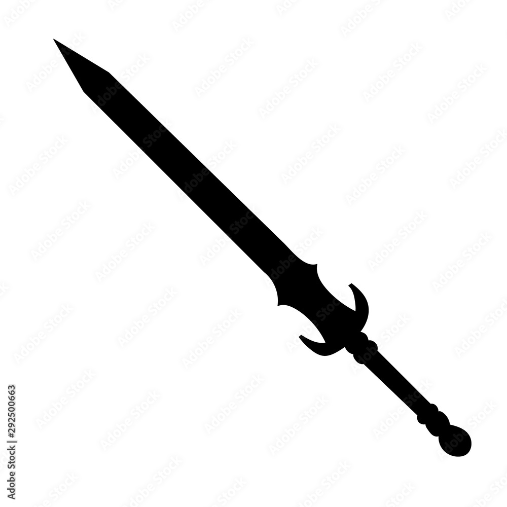 silhouette of a sword, sabers silhouette of a sword, sabers