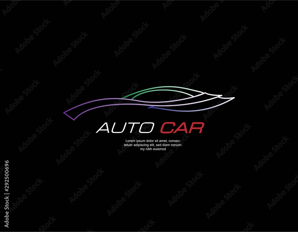 Logo of Car with Modern and Luxury Concept. Racing Car Logo in Monoline Full Color Style. Suitable for Car Showroom, Vehicle Service Company Sign and Symbol. Vector Illustration. Logo of Car with Modern and Luxury Concept. Racing Car Logo in Monoline Full Color Style. Suitable for Car Showroom, Vehicle Service Company Sign and Symbol. Vector Illustration.