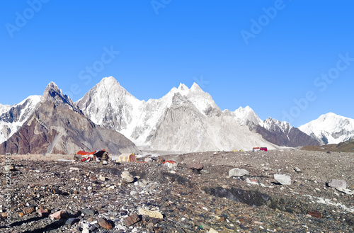 Base camp of the Concorddia peak near the K2