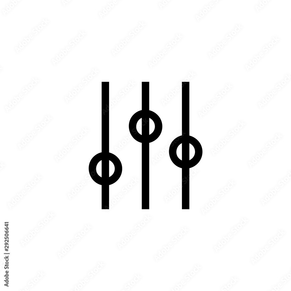 Settings vector icon, cog symbol. Simple, flat design for web or mobile app Settings vector icon, cog symbol. Simple, flat design for web or mobile app