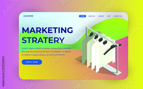 Dry Cleaner Website landing page with Dry Cleaner concept for marketing, business, mobile app. Dry Cleaner web template for business. Template web page vector illustration.