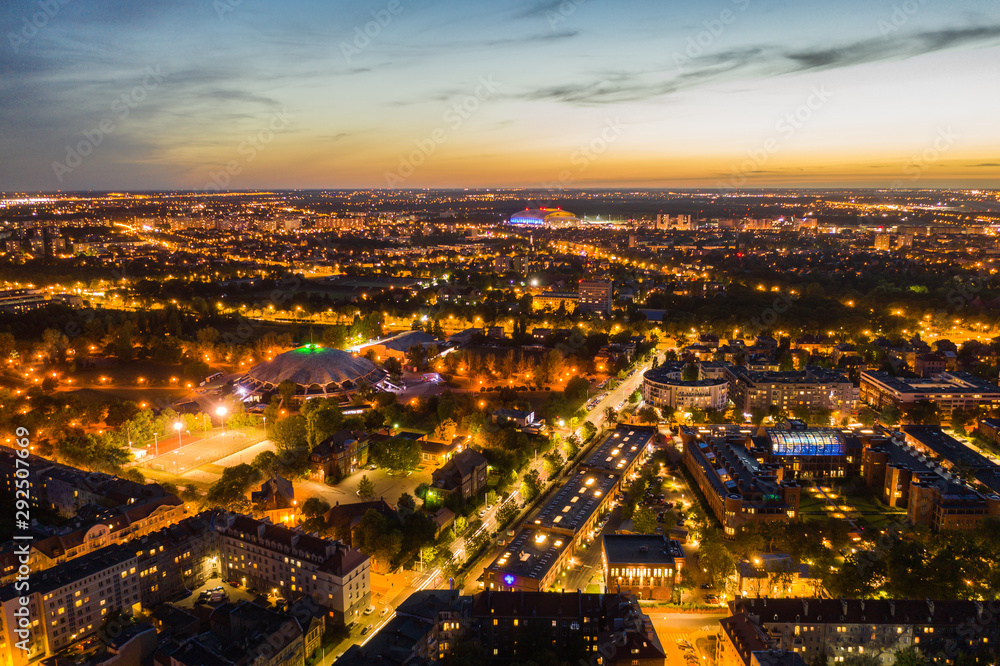 Obraz premium Poznan at night
