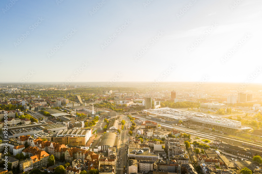 Poznan City / aerial view