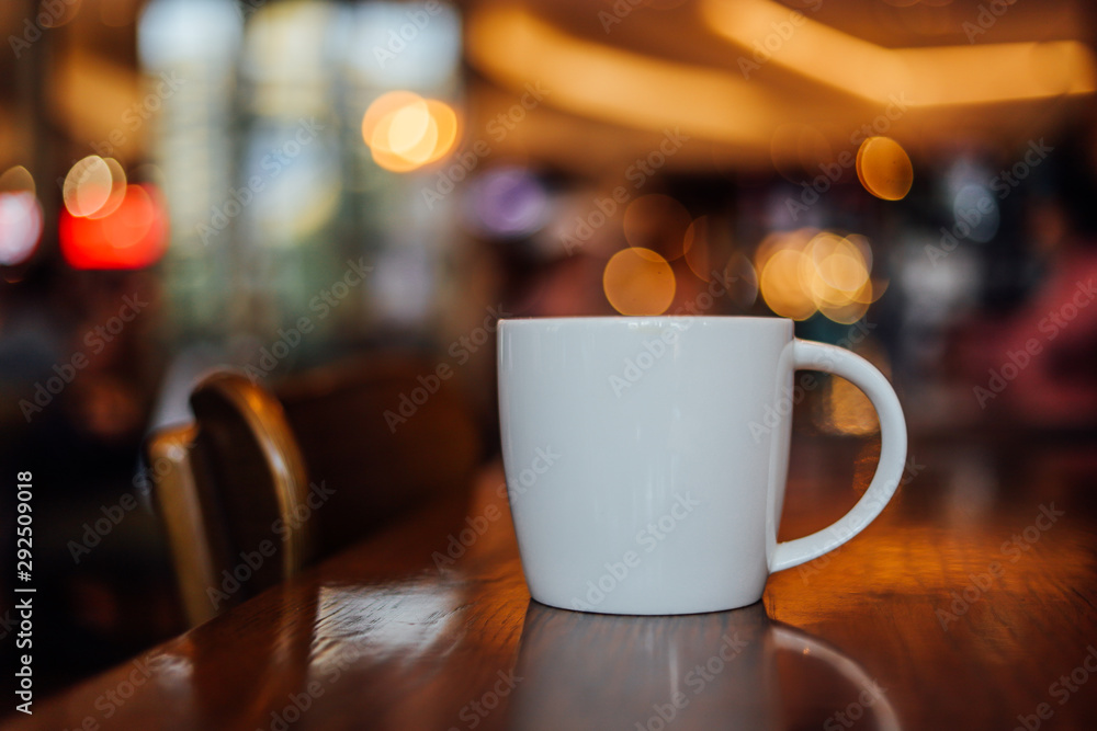 cup of coffee espresso on the wood desk in coffee shop cafe cup of coffee espresso on the wood desk in coffee shop cafe